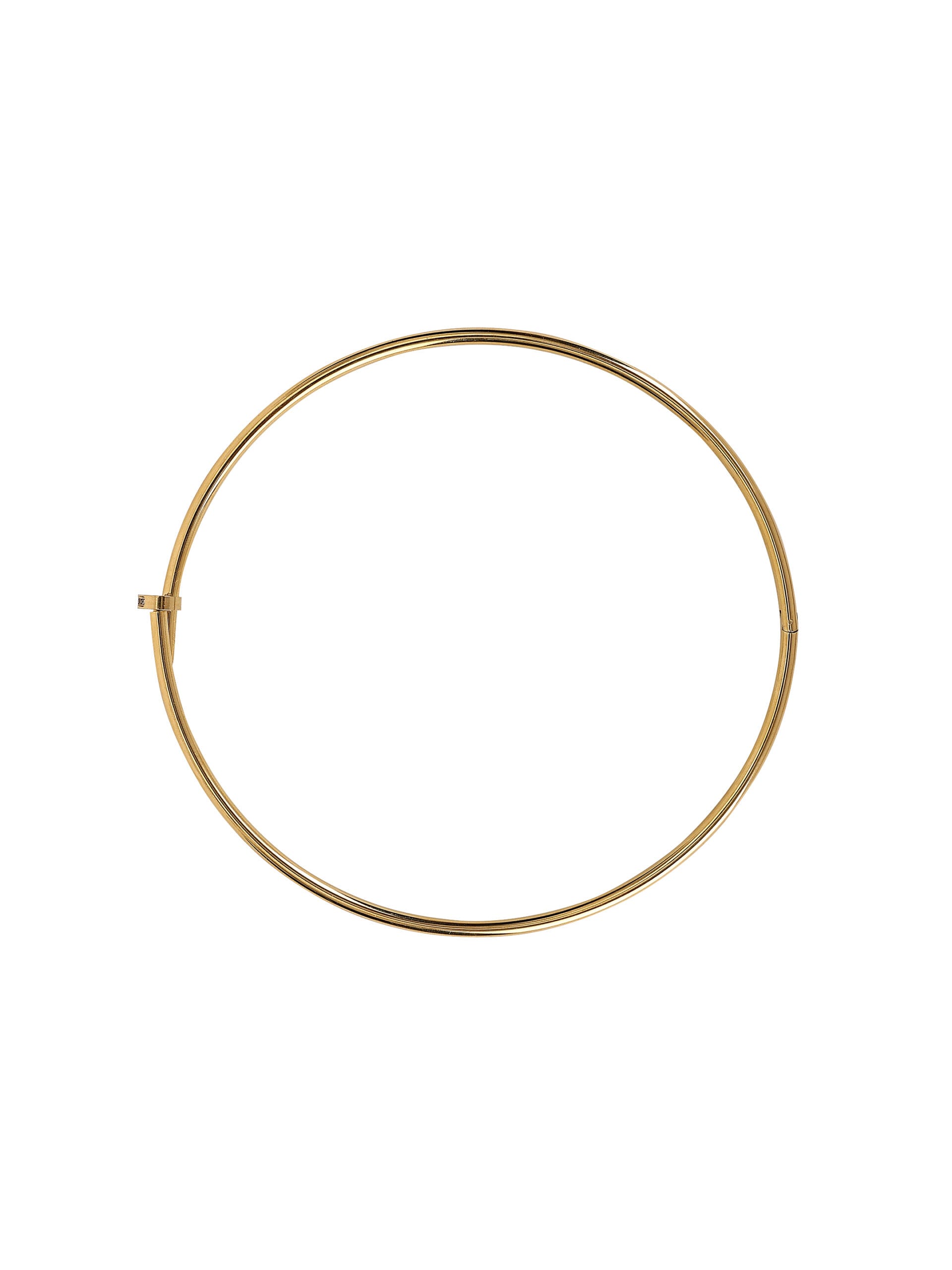 Elegant 18Kt Gold-Plated Front Open Necklace