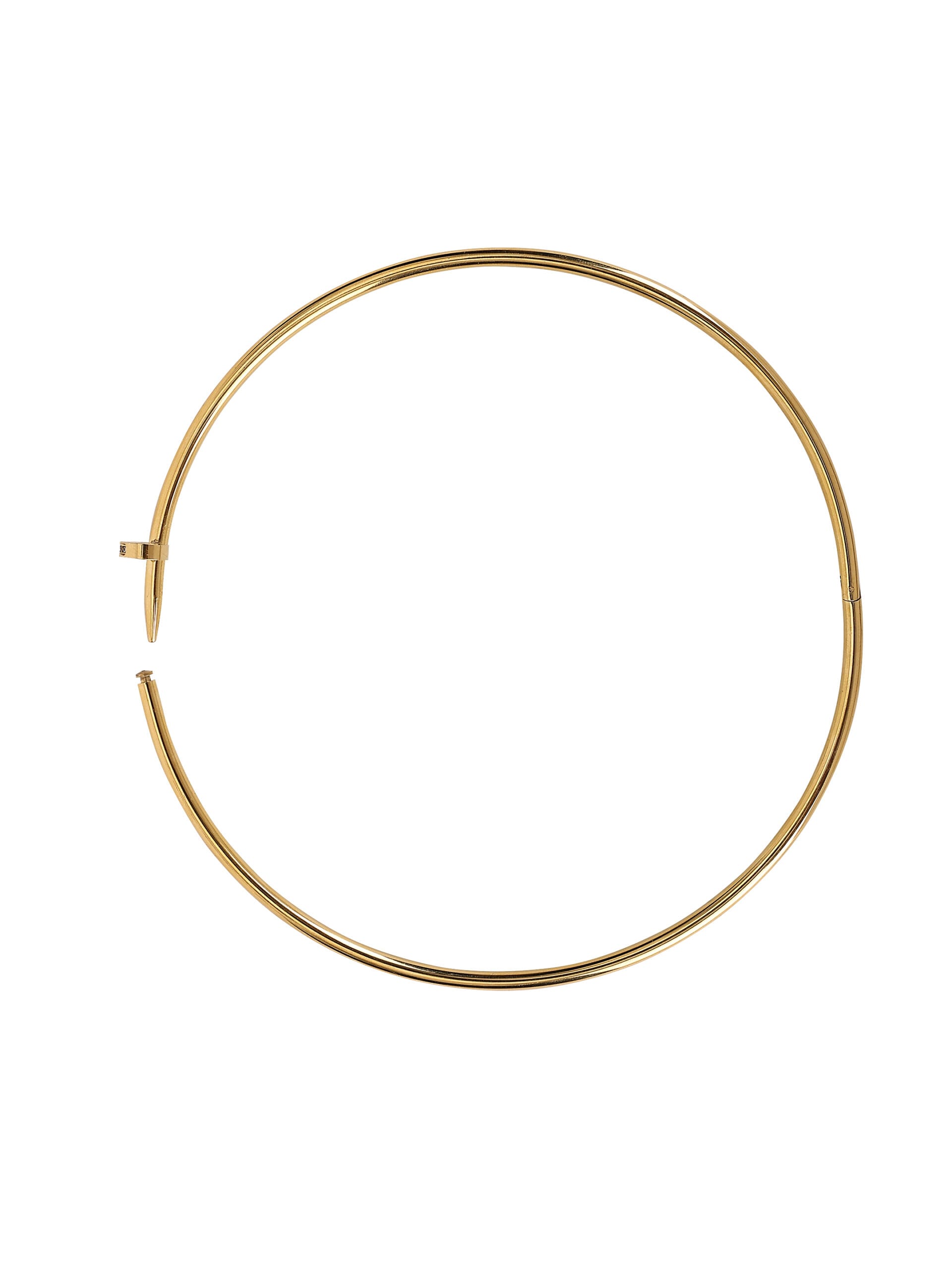 Elegant 18Kt Gold-Plated Front Open Necklace