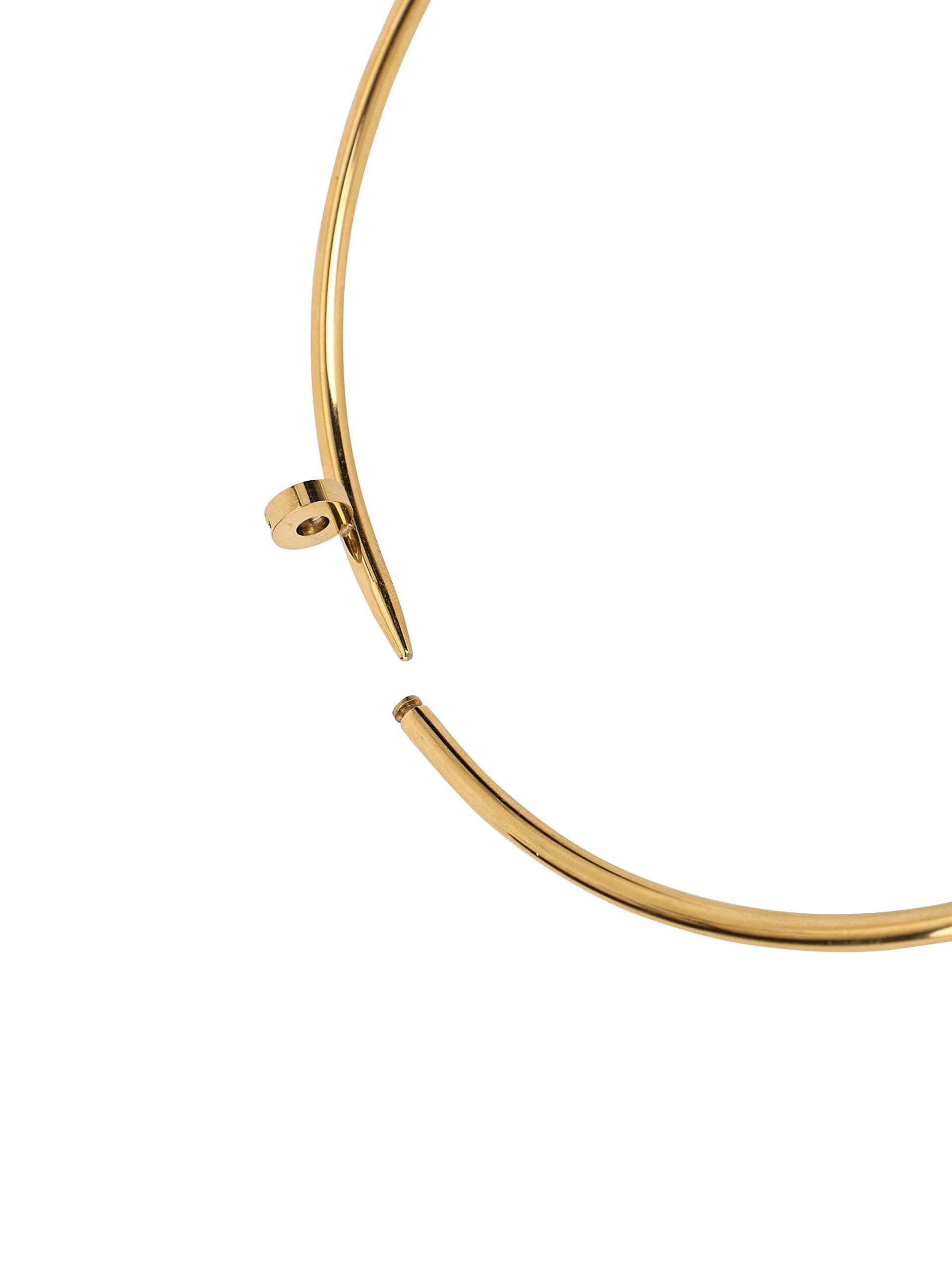 Elegant 18Kt Gold-Plated Front Open Necklace