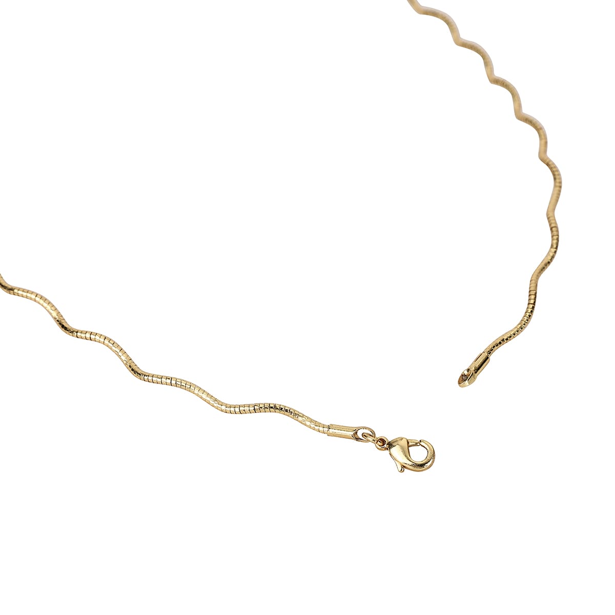 Anti Tarnish Gold Plated Wavy Chain