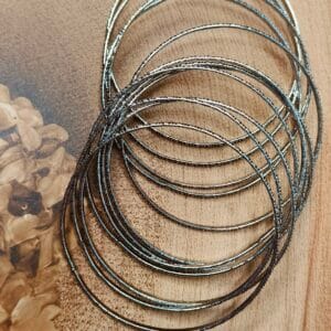 Bangle Set, Black metal bangle set, oxidised bangle set