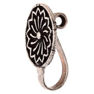 German Silver oxidized Non Peirced Clip-on Nosepin