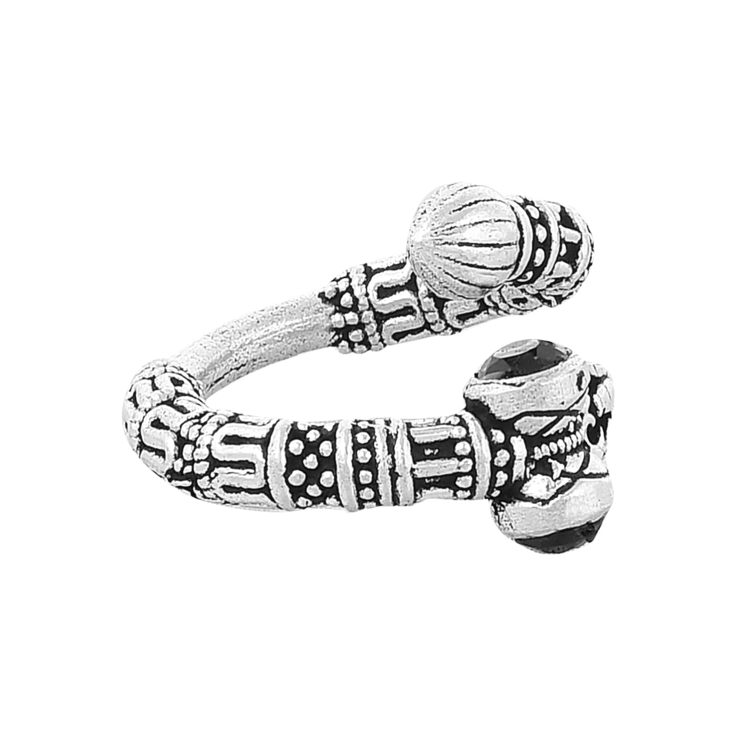 Silver ring, Finger ring, Black metal ring, rings, Oxidised ring, hoopsnloops, mirroe ring, trishul ring