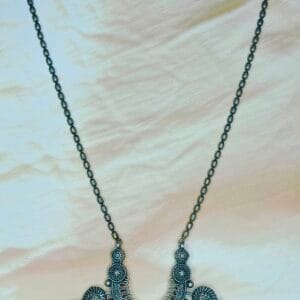 Pendant Chain, Long necklace, l;ong oxidised penda chain, long neckalc, partywear necklace, dailywear neckalce